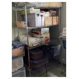 Adjustable wire shelving unit