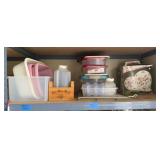 Miscellaneous shelf contents