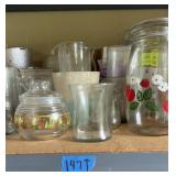 Miscellaneous items on shelf