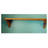 3 wooded plate shelves