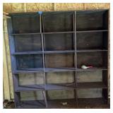 Handmade storage shelving unit