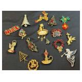 Signed Christmas Pins