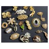 Gold Tone Brooches
