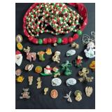 Christmas Pins and Decorations