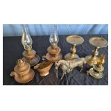 Small Metal Lamps & Candle Holders