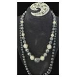 Silver/Black Costume Jewelry