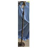 Vintage Carved Wood Floor Lamp