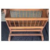 Vintage Wooden Doll Cradle