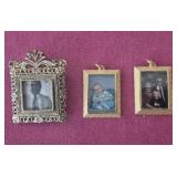 VTG Gold Tone Picture Frame Charms