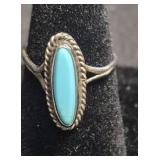 Navajo Sterling Silver/ Turquoise Oval Rings