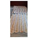 Two Pastel Crochet Baby Blankets
