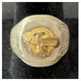 Sterling Honorable Discharge Ring