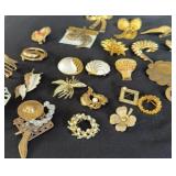 Gold Tone Brooches