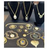 VTG Locket Necklaces/Floral Pendants