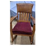 Antique (?) Mission-style Oak Arts & Crafts Rocker