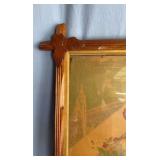 Art Carved Leaf Corner Frame-Early Picture