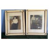 1950-70 Matching Cream/Gold Trim Frames