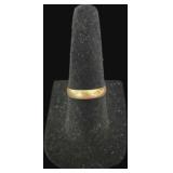 14K Yellow Gold Wedding Band