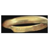 14K Yellow Gold Keepsake Wedding Ring