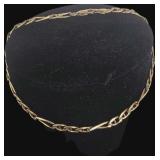 14K Solid Gold Figaro Link Bracelet