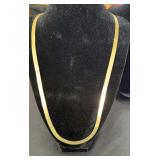 Gold Tone Herringbone Necklace
