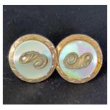 VTG Mother of Pearl Cuff Links