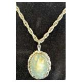 "Whiting Davis" Blue Cameo with Mirror