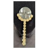 Gold Tone Filigree Magnifying Glass