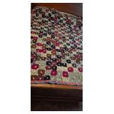 Vintage Hand-tied Patchwork Quilt