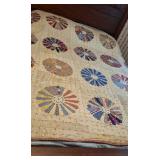 Vintage Dresden Plate Quilt with Feed Sack Fabrics