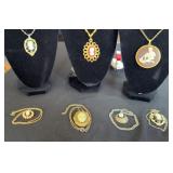 VTG Faux Cameo Necklaces