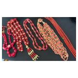 VTG Reds/Corals Necklaces