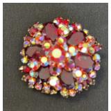 VTG Brooches in Reds/Purples/Pinks