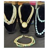 VTG Pastel/ Cream Beaded Necklaces