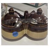 Cream and Sugar with Spoon