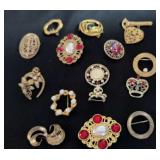VTG Gold Tone Brooches