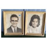 Ornate Carved Wood w/ Distressed Finish Frames