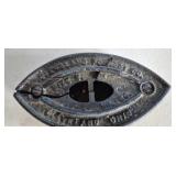 Cleveland Foundary Co. Sad Iron Base