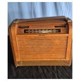 Vintage Philco Roll Top Portable Tube Radio