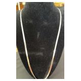 925 Italy Sterling Herringbone Necklace