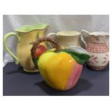 Vtg & Modern Porcelain Pitchers