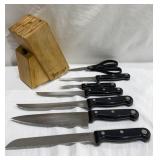 Cooks Club Knife Block & Knives