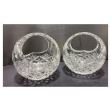 Crystal Matching 6in rd Baskets