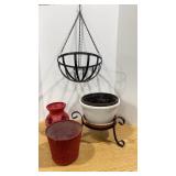 Hanging Planter Basket, plant stand & Planters