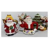 Christmas Tea Pots & Cream/Sugar