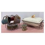 Covered Casserole & Espresso Set
