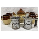 Brown & Cream Tea Set