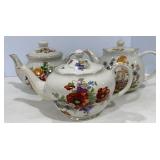Vtg Hand Painted Tea Pots