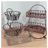 Tiered Wire Baskets & Plant stand