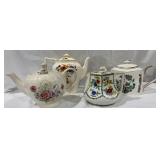 Gibsons, Donegal & Other Hand Painted Tea Pots